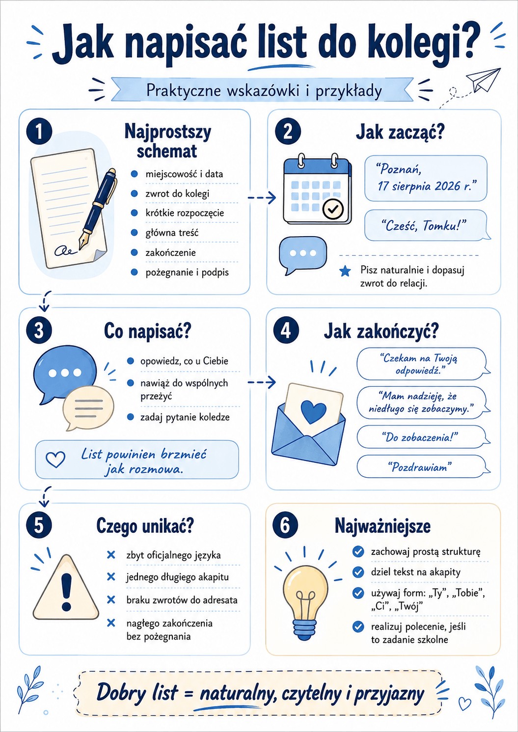 Jak napisać list do kolegi